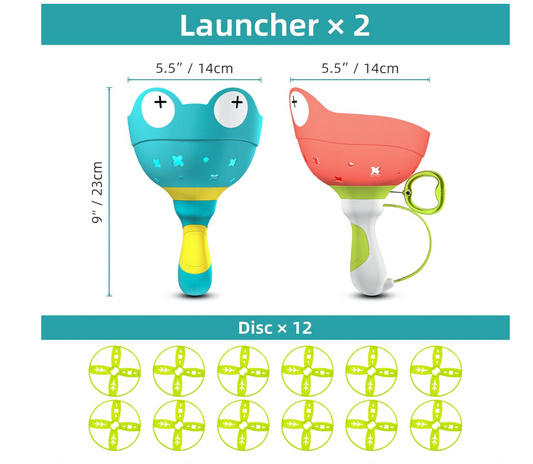 Flying Disc Launcher And Catching Set