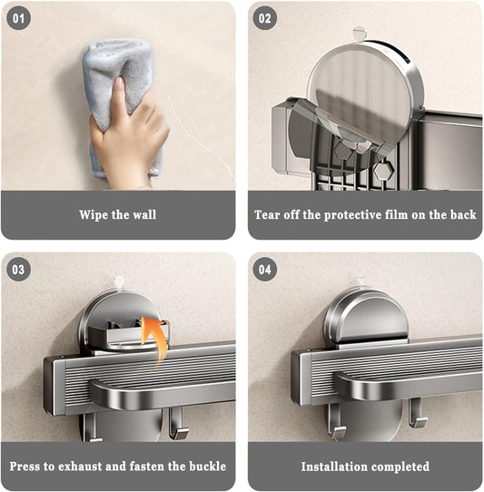Wall Mounted Collapsible Organiser with Suction Cup