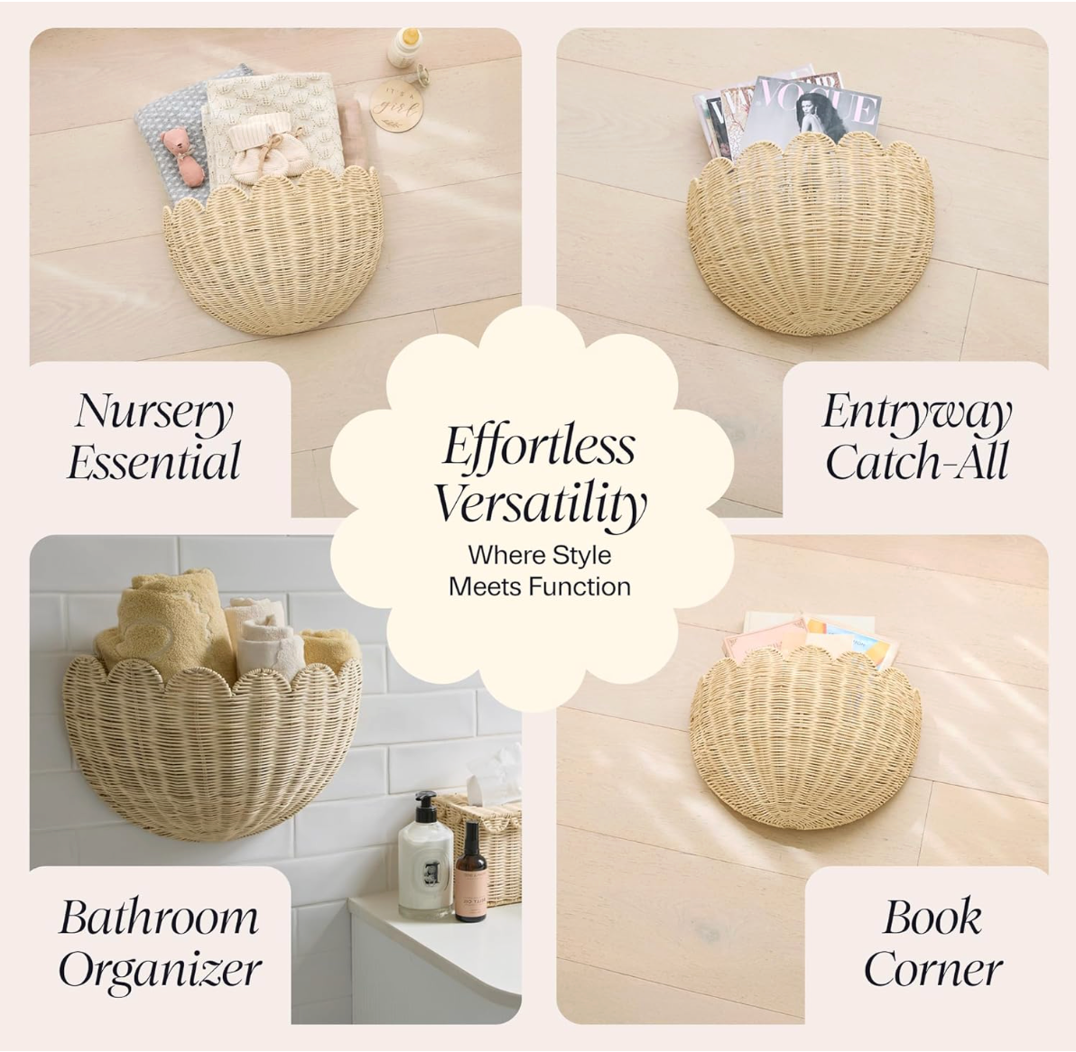 Wall Hanging Basket Organiser