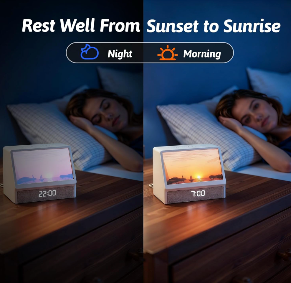 Sunrise Alarm Clock Night Light with White Noise Sound