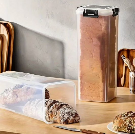 Bread Storage Container with Sliding Tray
