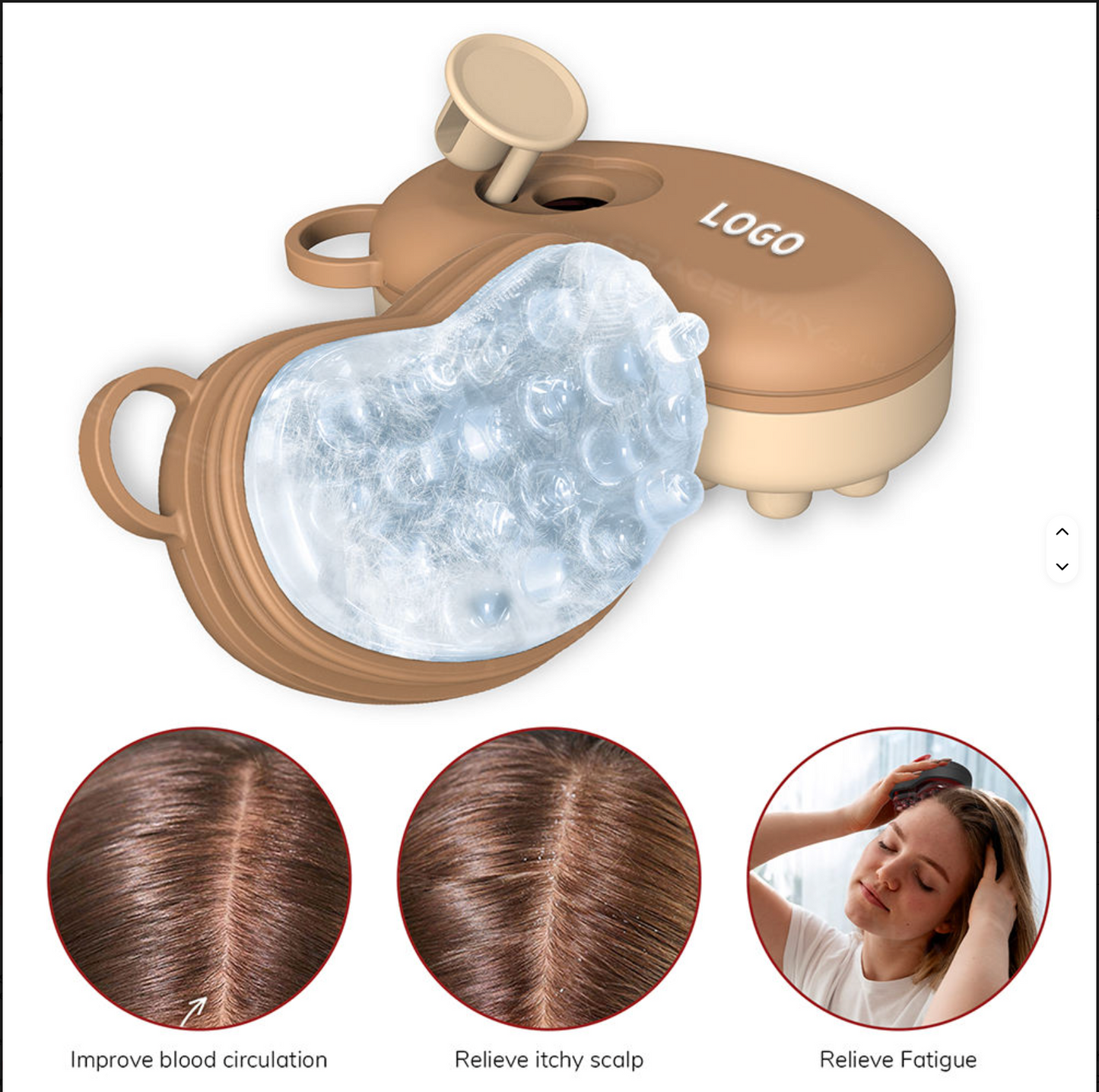 Ice Compress Scalp Massager Hair Growth Massage Comb