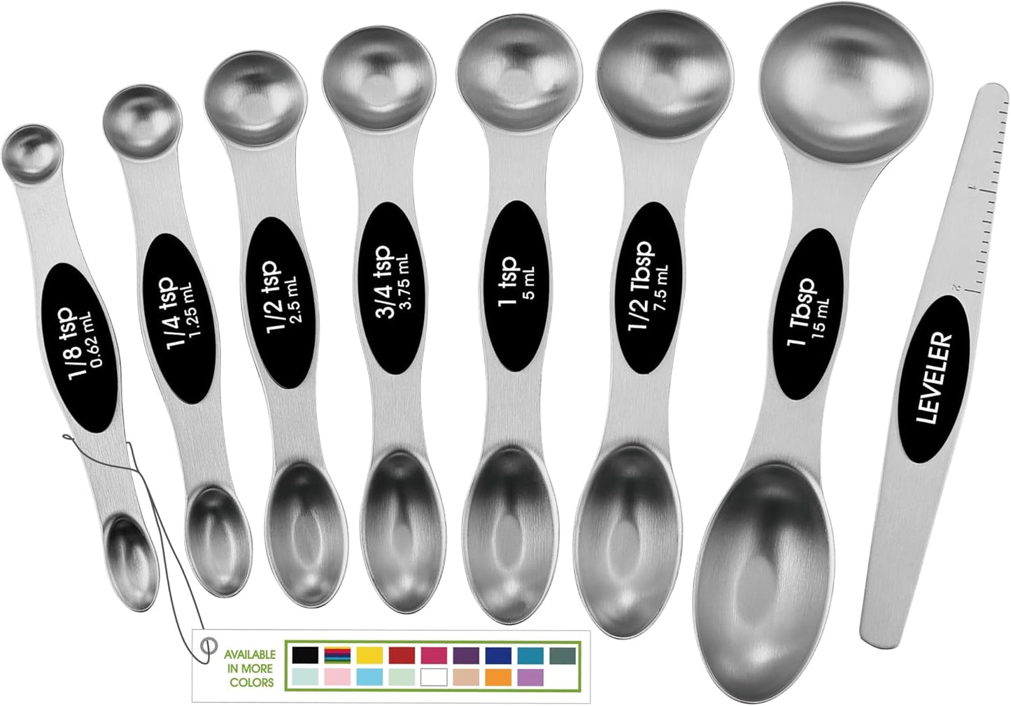 Double Sided Magnetic Stainless Steel Measuring Spoon