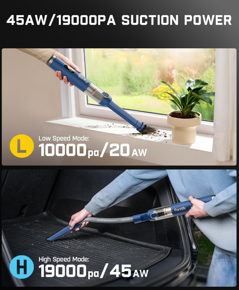 4-in-1 Portable Car Vacuum Cleaner