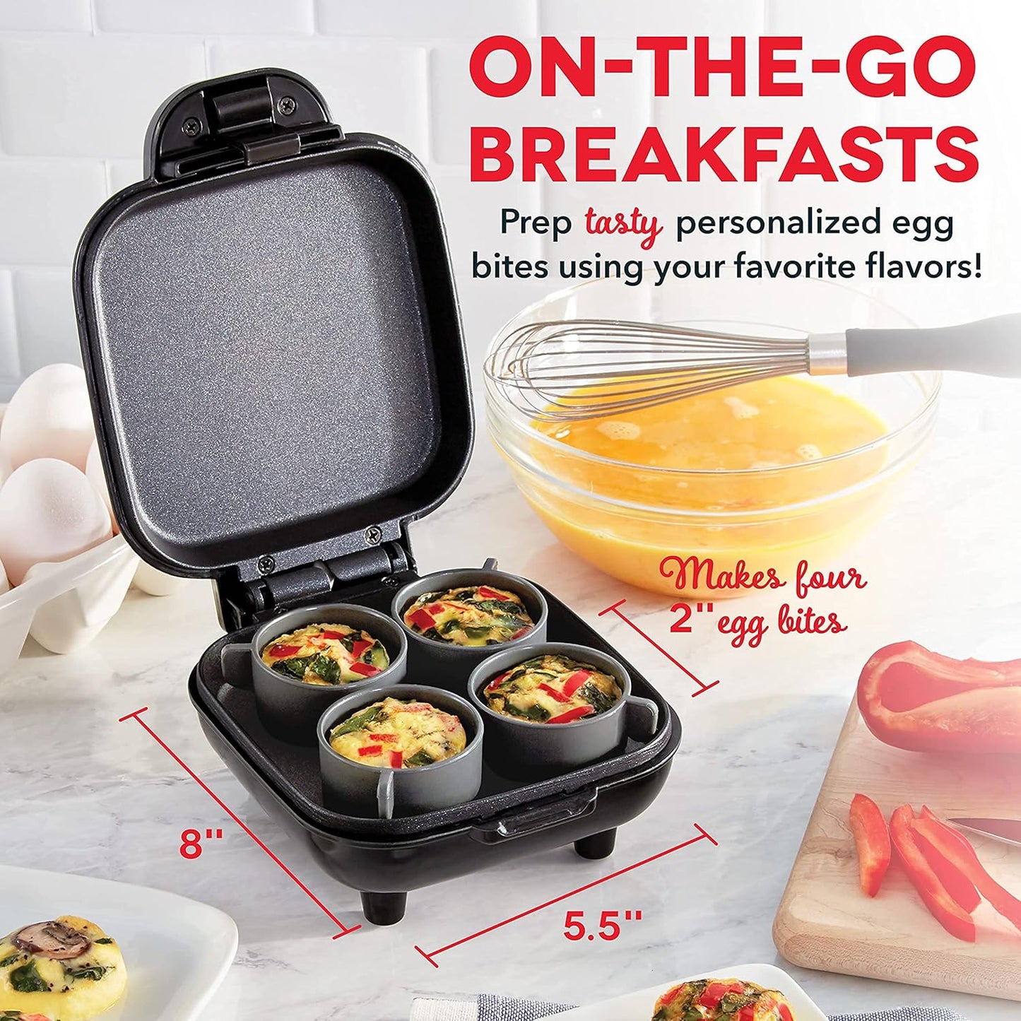 4 In 1 Egg Maker With Replaceable Silicone Molds
