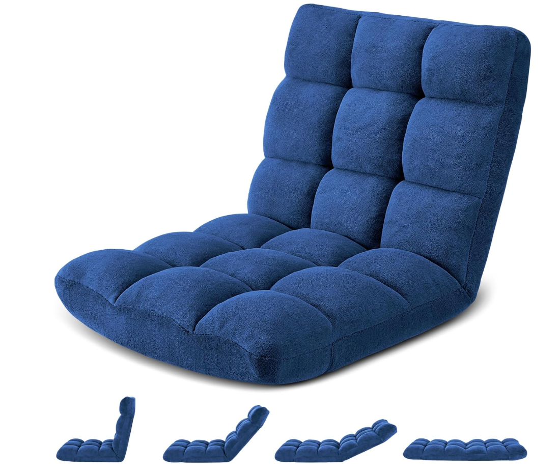 Adjustable 14-Position Folding Floor Sofa Chair