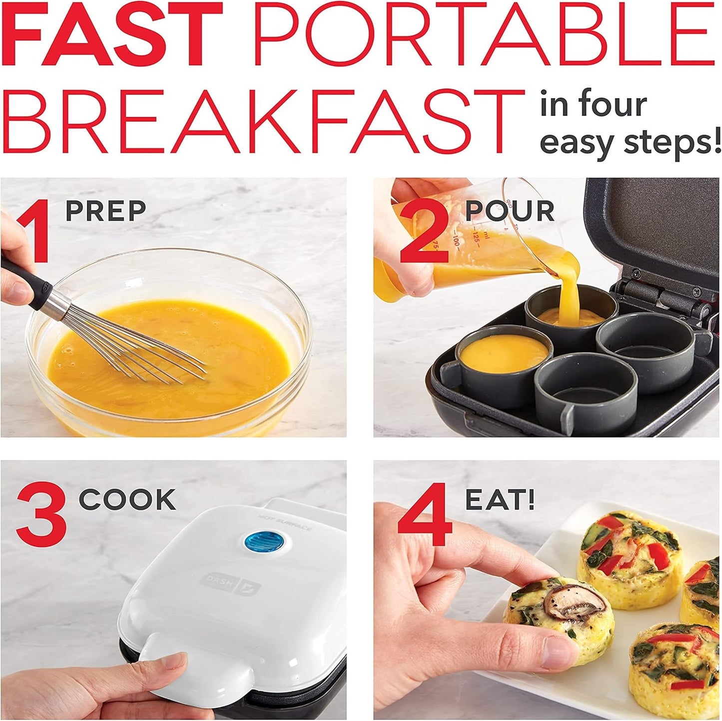4 In 1 Egg Maker With Replaceable Silicone Molds