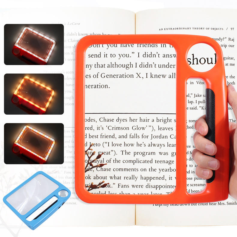 Rechargeable Handheld Magnifier with LED