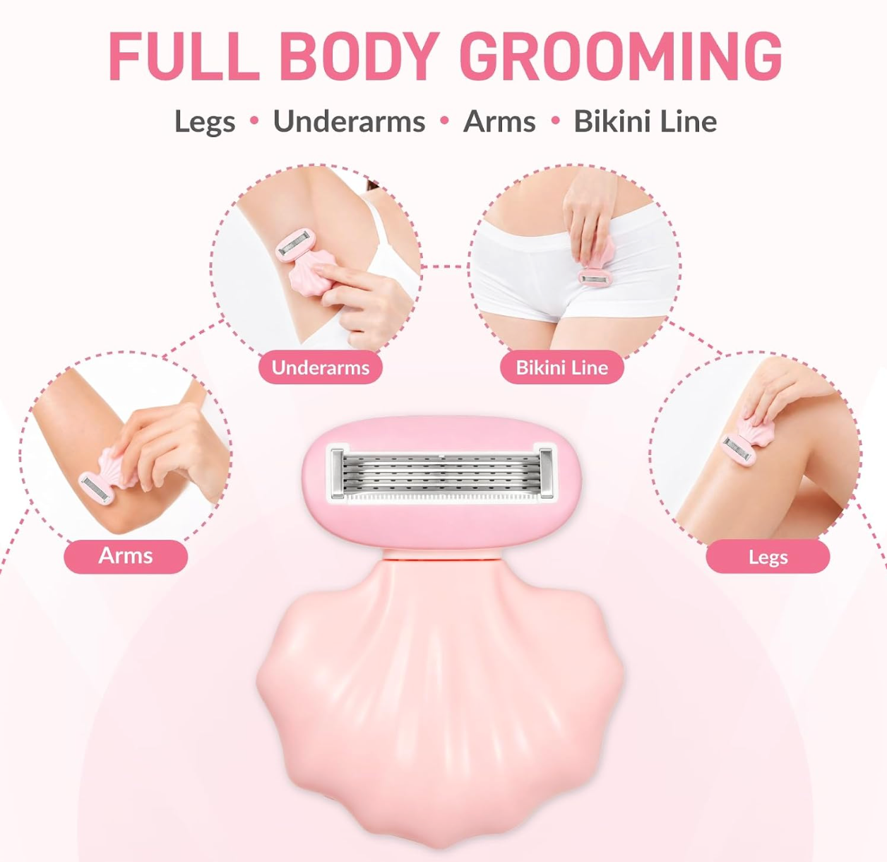 Shell Shape Portable Hair Razor