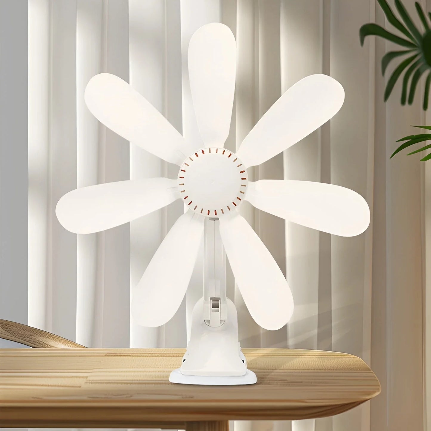 Portable Clip-On Flower Shape Desk Fan