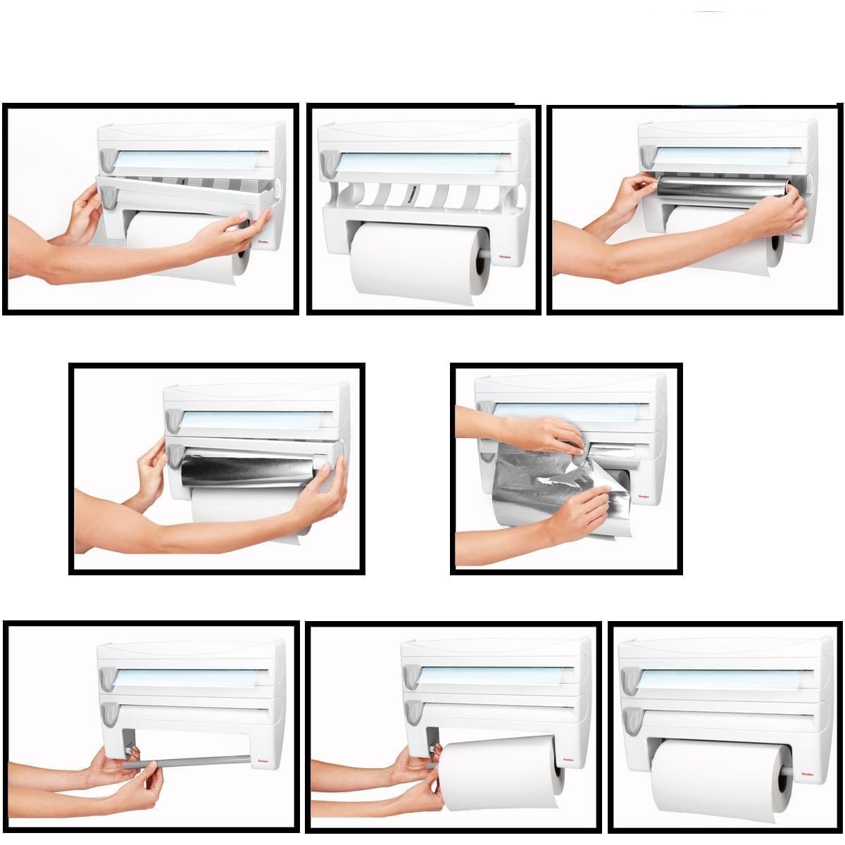 Multi-Function Kitchen Rack with Tissue & Foil Dispenser