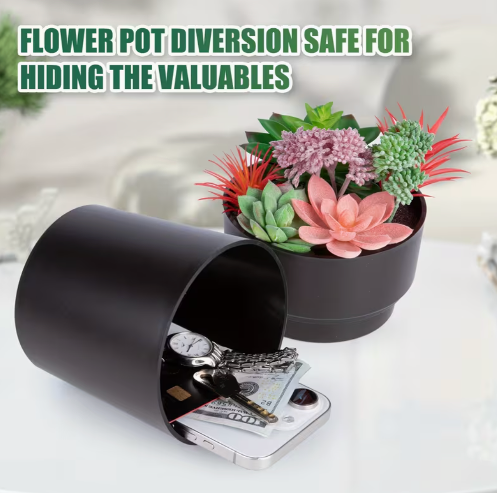 Flower Pot Hidden Safe
