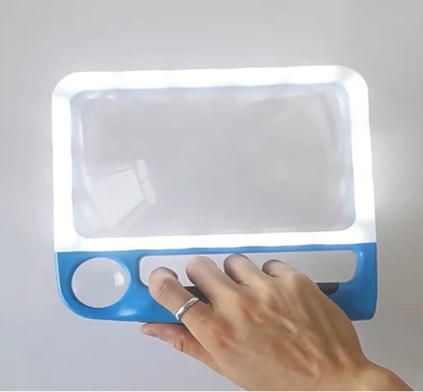 Rechargeable Handheld Magnifier with LED