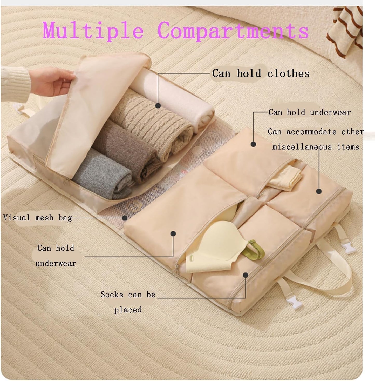 7-in-1 Travel Foldable Hanging Storage Bag