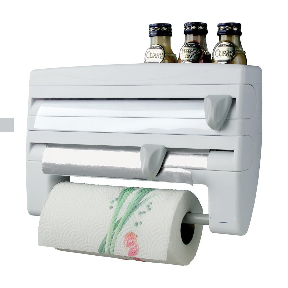Multi-Function Kitchen Rack with Tissue & Foil Dispenser