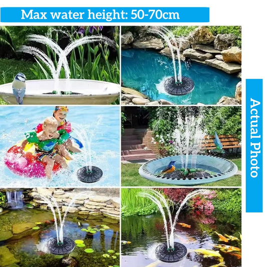 Mini Solar Water Fountain Pump With LED