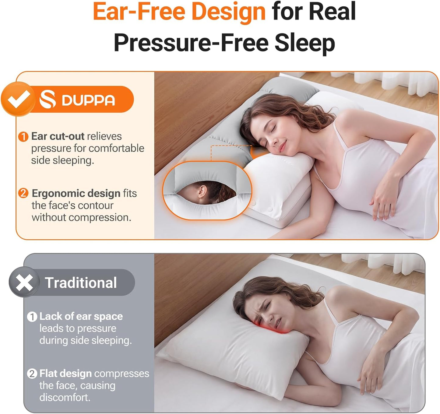 Detachable Dual Layer Ultra Soft Pillow