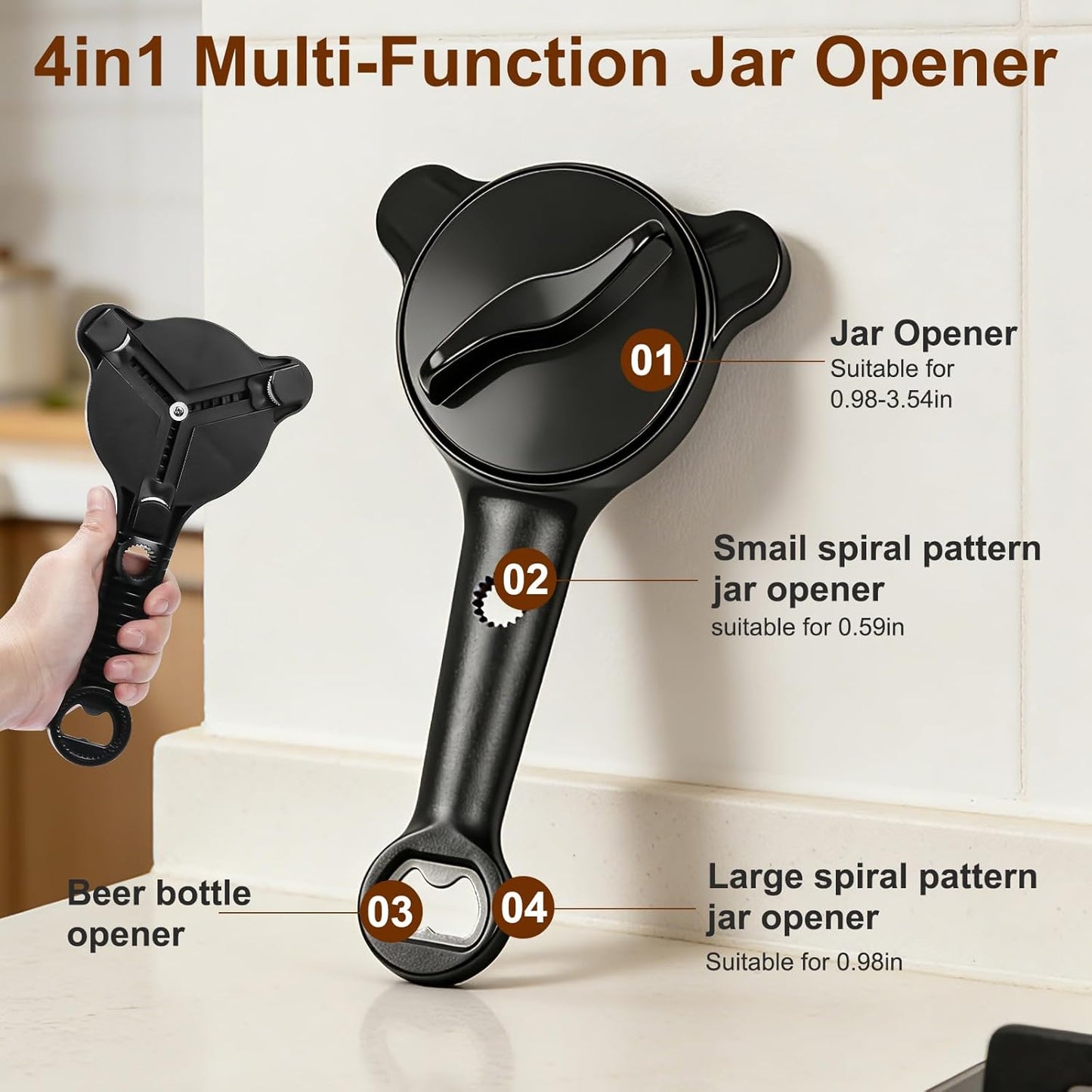 Multifunction Jar & Can Opener