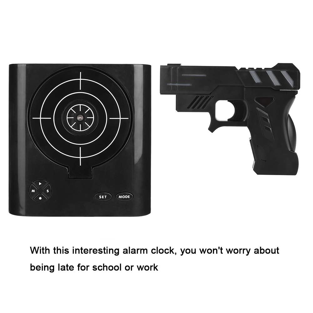 Laser Alarm Clock With Shooting Gun