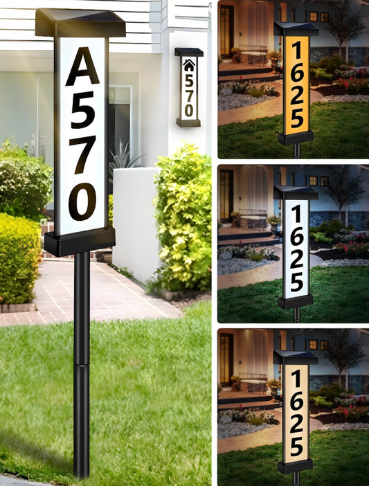 Waterproof Solar LED House Number Light