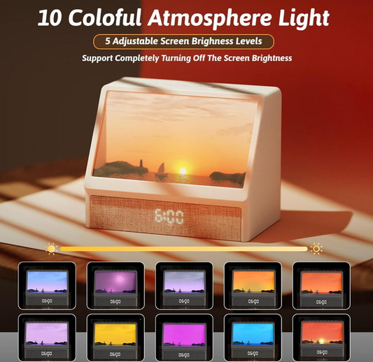 Sunrise Alarm Clock Night Light with White Noise Sound