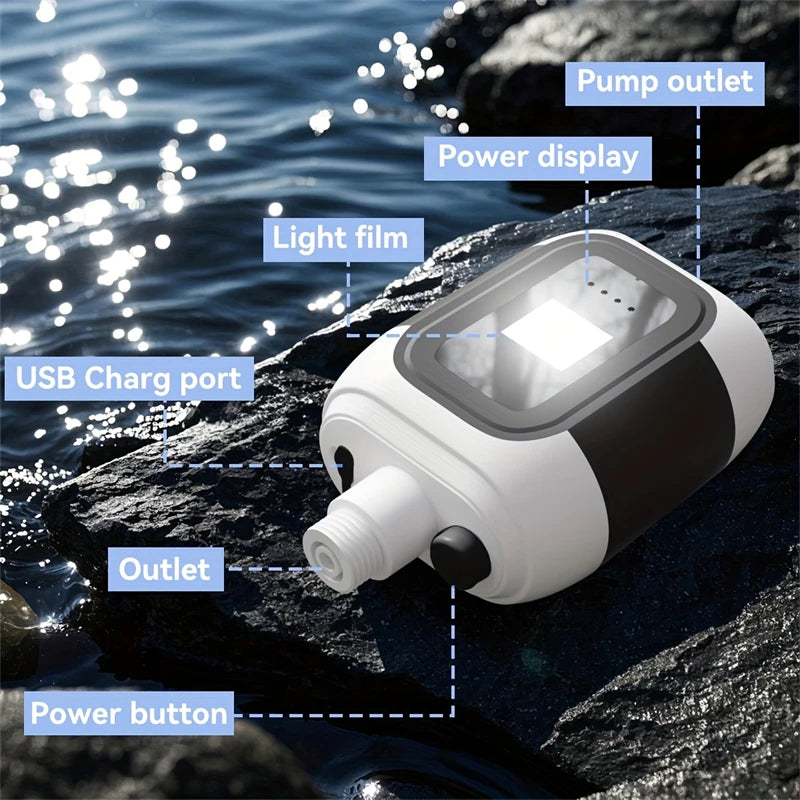 Rechargeable Portable Shower Head with Adjustable Pressure