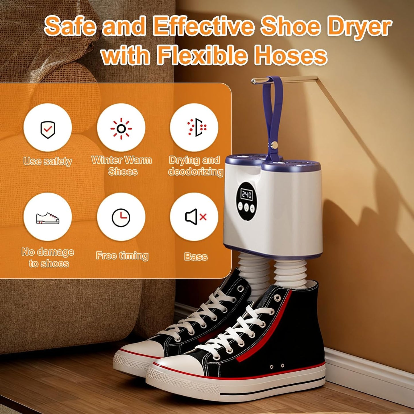 Flexible Heads Electric Shoe Drying Machine