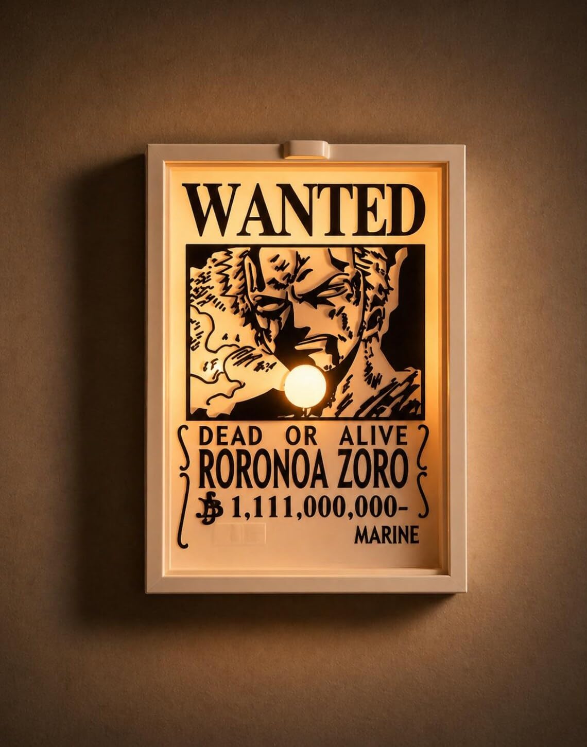 Roronoa Zoro Anime Shadow Lamp