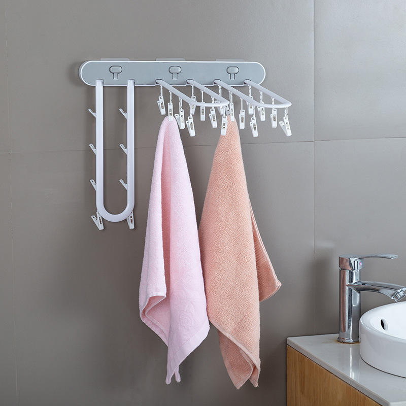 Multi-Purpose Wall Mounted Foldable Drying Hanger