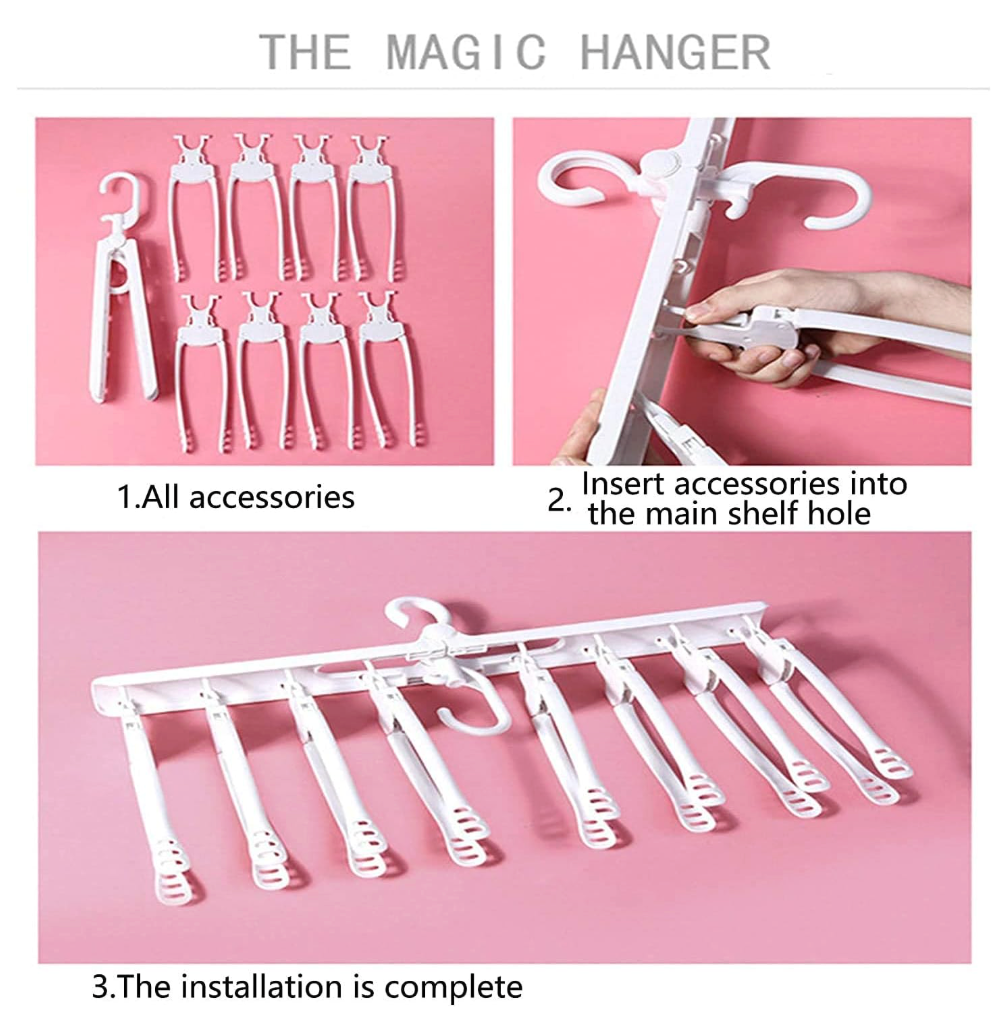 8-in-1 Foldable Multifunctional Magic Cloth Rack