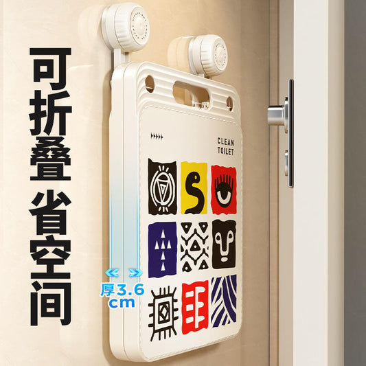 Suction Cup Wall Mounted Foldable Laundry Basket