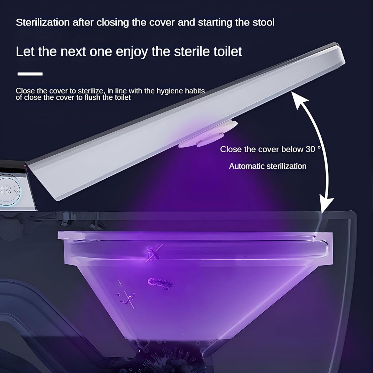 Toilet Seat Sterilization Automatic UV Light