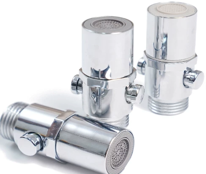 Water Saving Showerhead With Push Button Flow Control