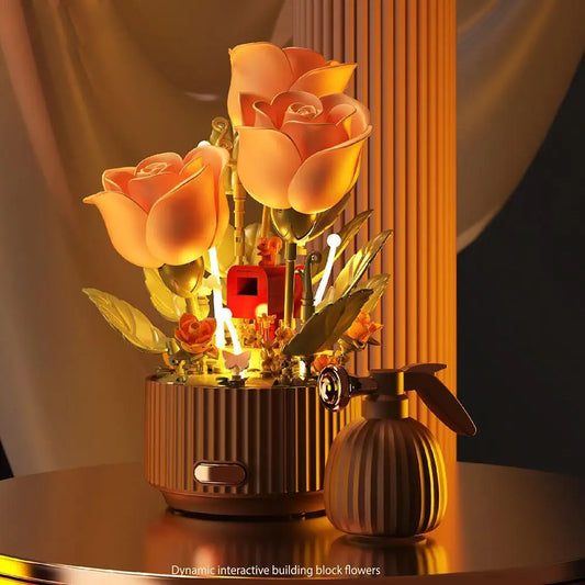Interactive Blooming Rose Table Lamp