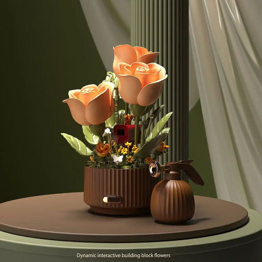 Interactive Blooming Rose Table Lamp