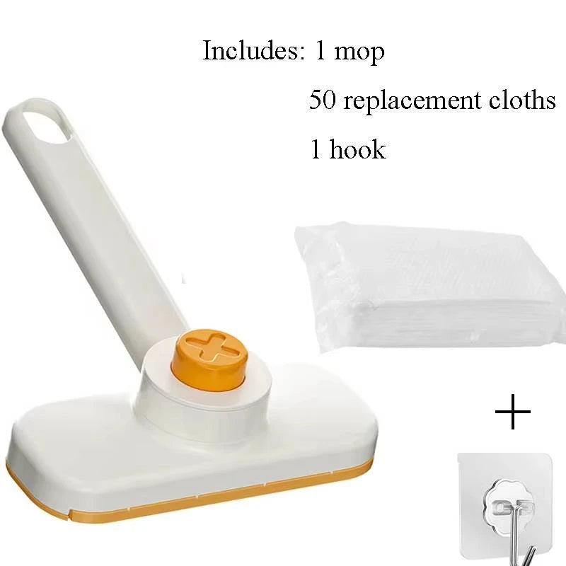Mini Rotating Kitchen Mop With Replaceable Cloth