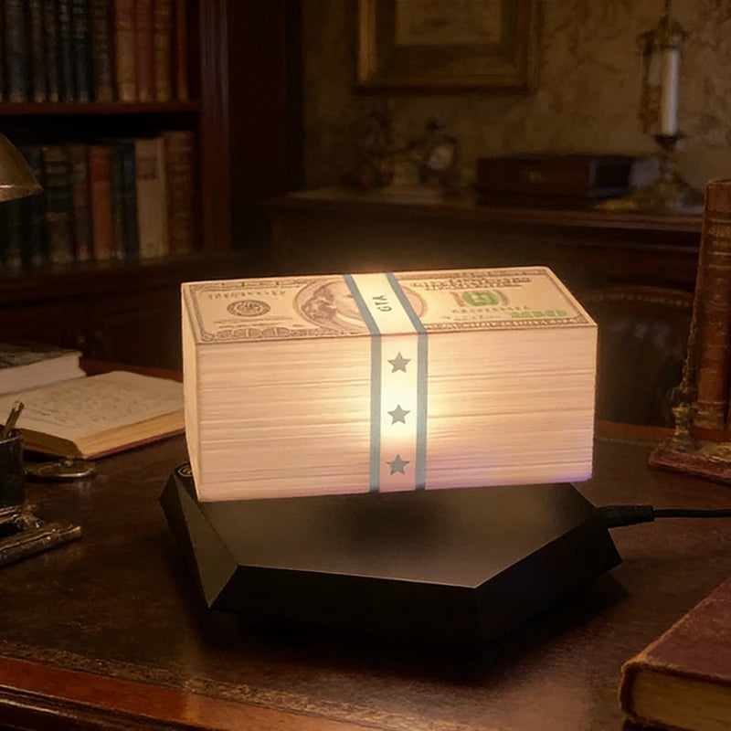 Magnetic Levitation 360° Floating Money Lamp