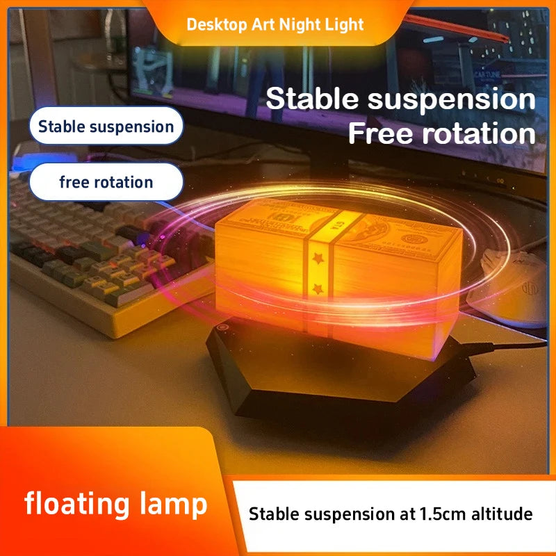 Magnetic Levitation 360° Floating Money Lamp