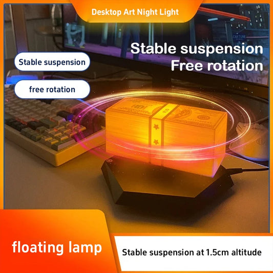 Magnetic Levitation 360° Floating Money Lamp