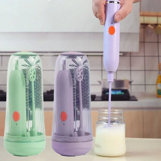 Electric Silicone Baby Bottle Brush Set