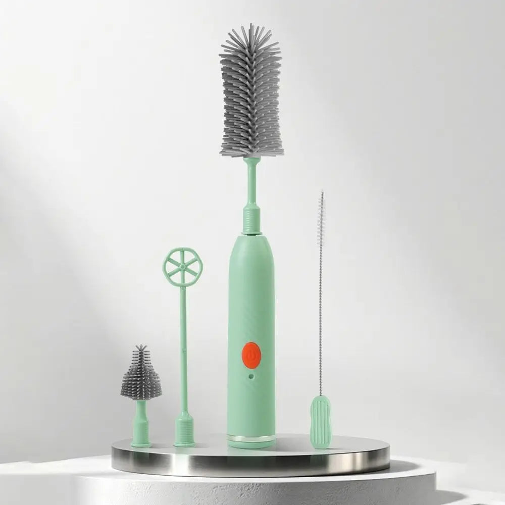 Electric Silicone Baby Bottle Brush Set
