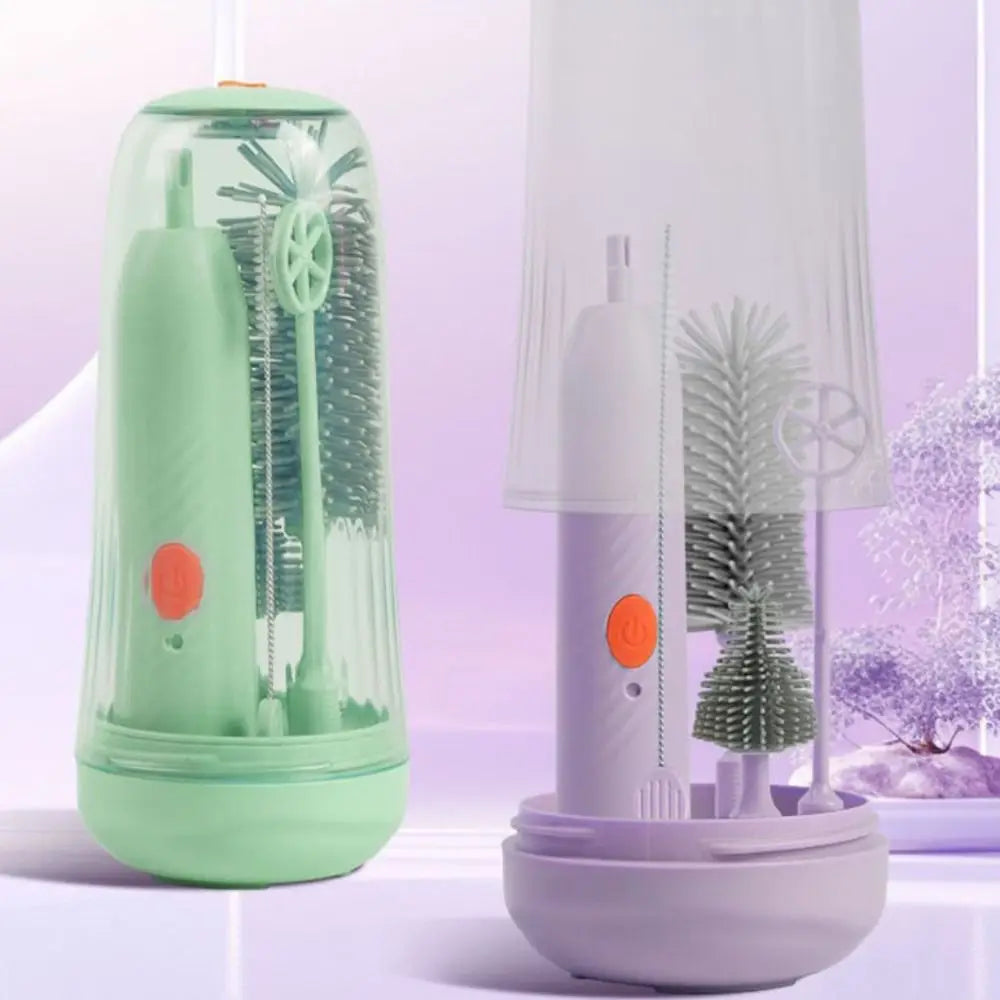Electric Silicone Baby Bottle Brush Set