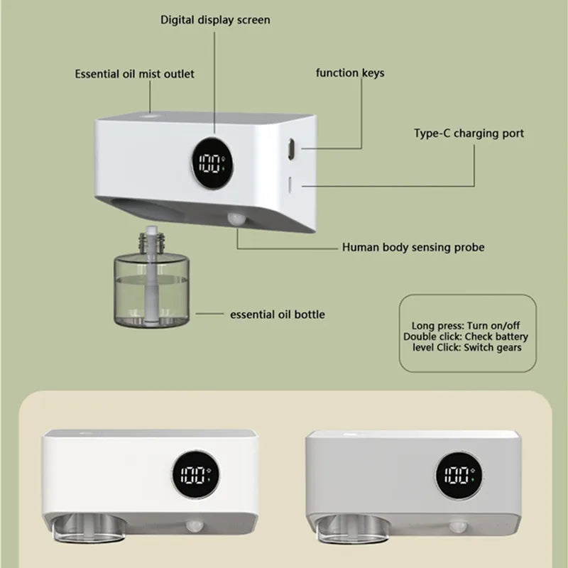 Smart Body Sensing Essential Oil Diffuser