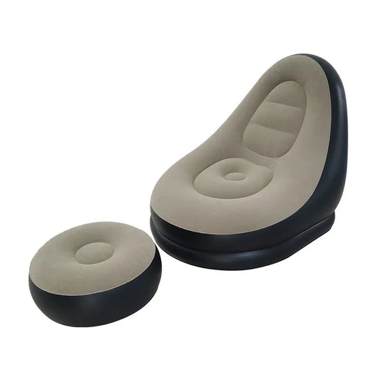 Inflatable Lounger Air Sofa with Foot Rest