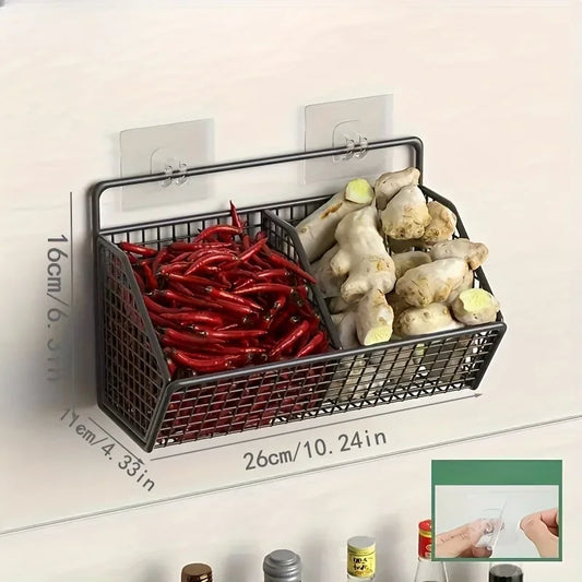 2 in 1 Wall Mounted Hanging Storage Rack