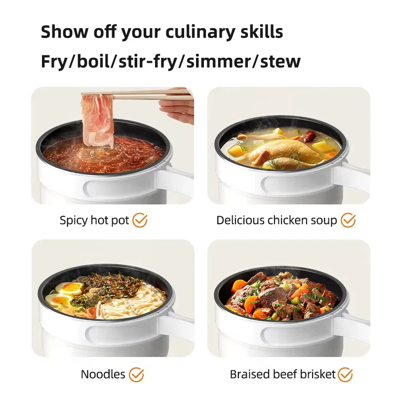 Portable Electric Cooker with Foldable Handle