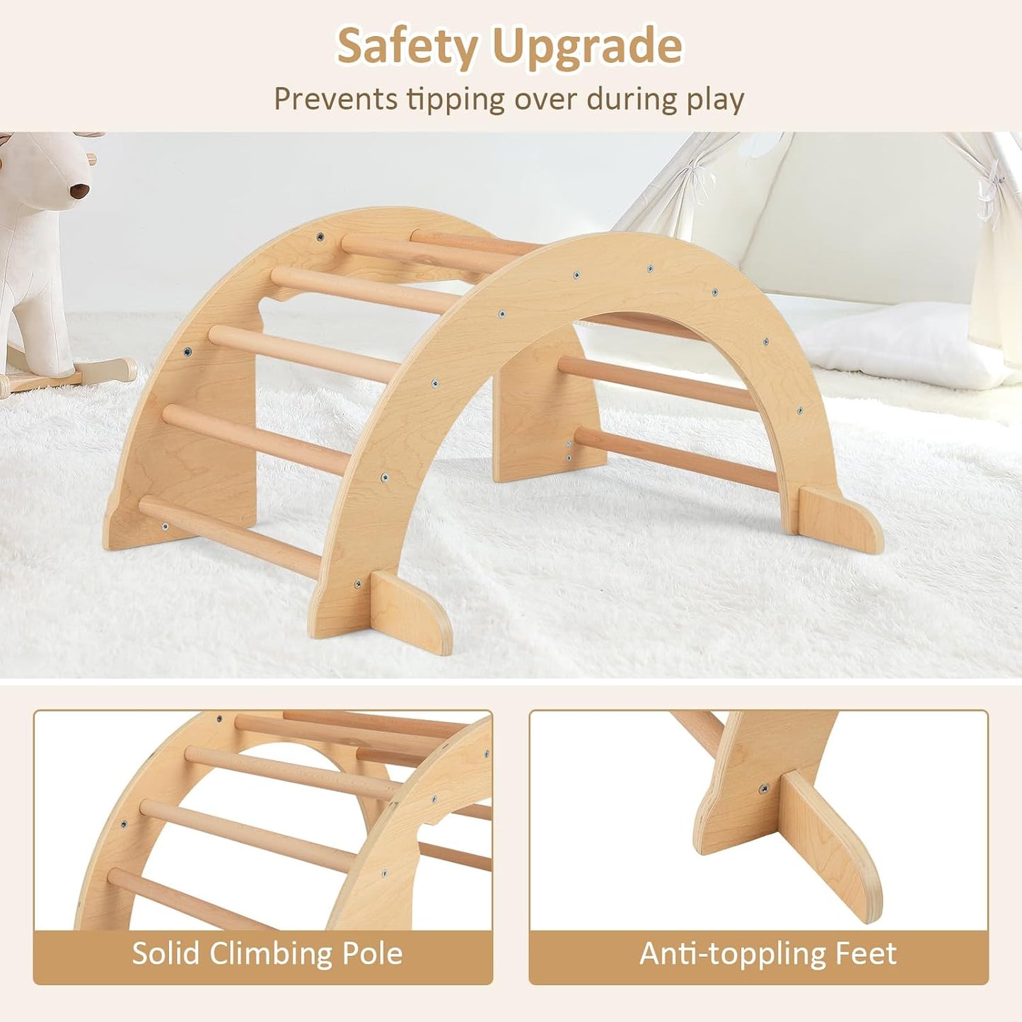 Montessori Solid Wood Arch Table