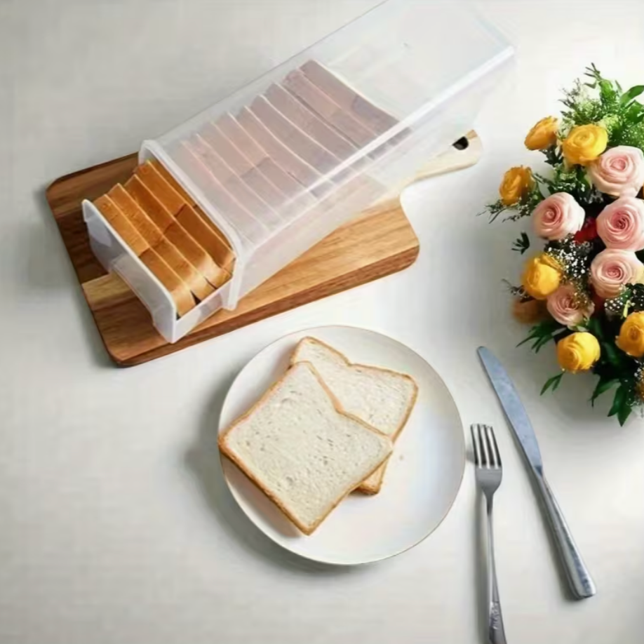 Bread Storage Container with Sliding Tray