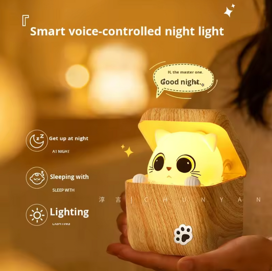 Smart Kitty Voice Control Night Light