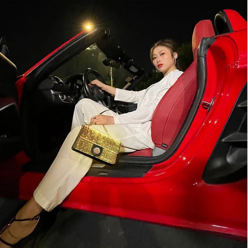 Glow-in-the-Dark Fiber Optic LED Handbag